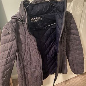 Michael Kors puffer coat blue/gray